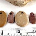 Drilled Pebbles. Rocks From Spain. 6 Natural And..