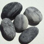 Beach Stones From Spain. Sparkling Collection Of 5..