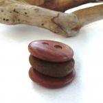Stone Pebble Buttons. 3 Natural Stone Pebbles From..