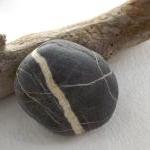 Natural Stone Pin. Sea Pebble Jewelry From Spain..