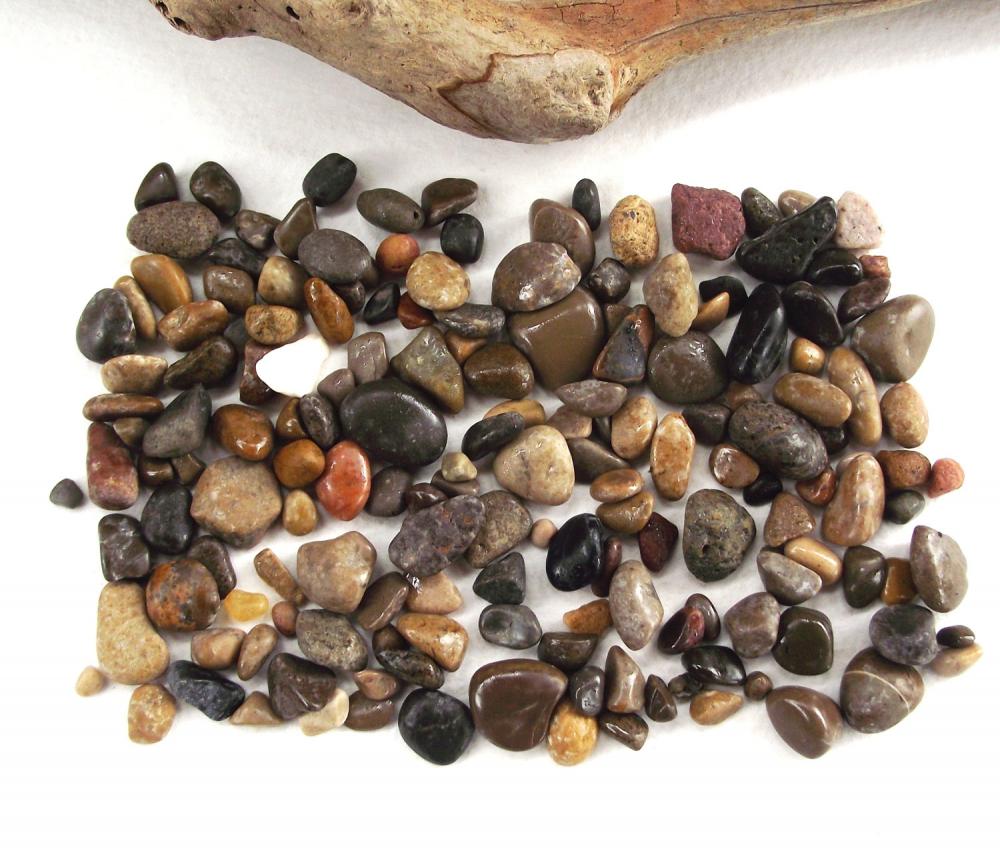 Scrapbooking Beach Pebbles. Spanish River Sea Beach Rocks. Small Smooth And Natural Stones By Oceangifts